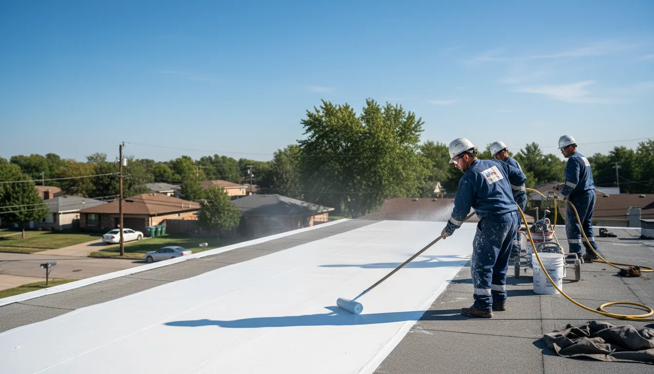 Commercial roof coating in Lexa, AR near me